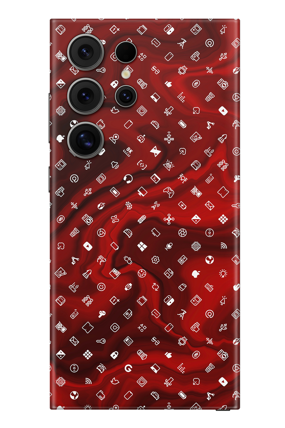 Skin Samsung - Икони Червени
