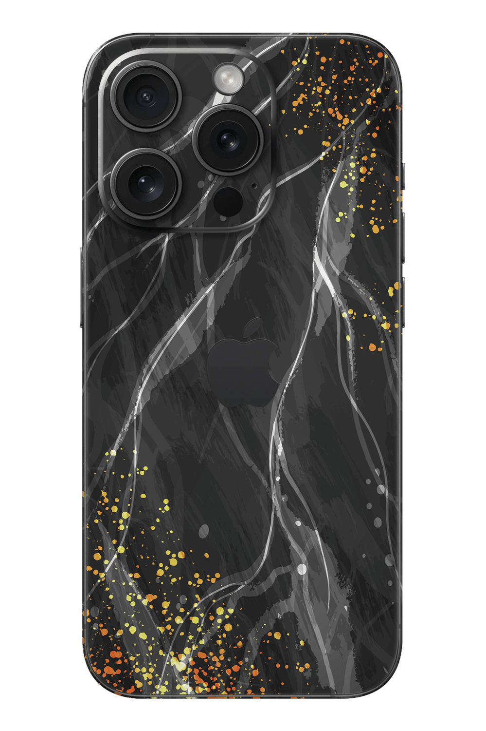 Skin iPhone - Оранжево пръскане