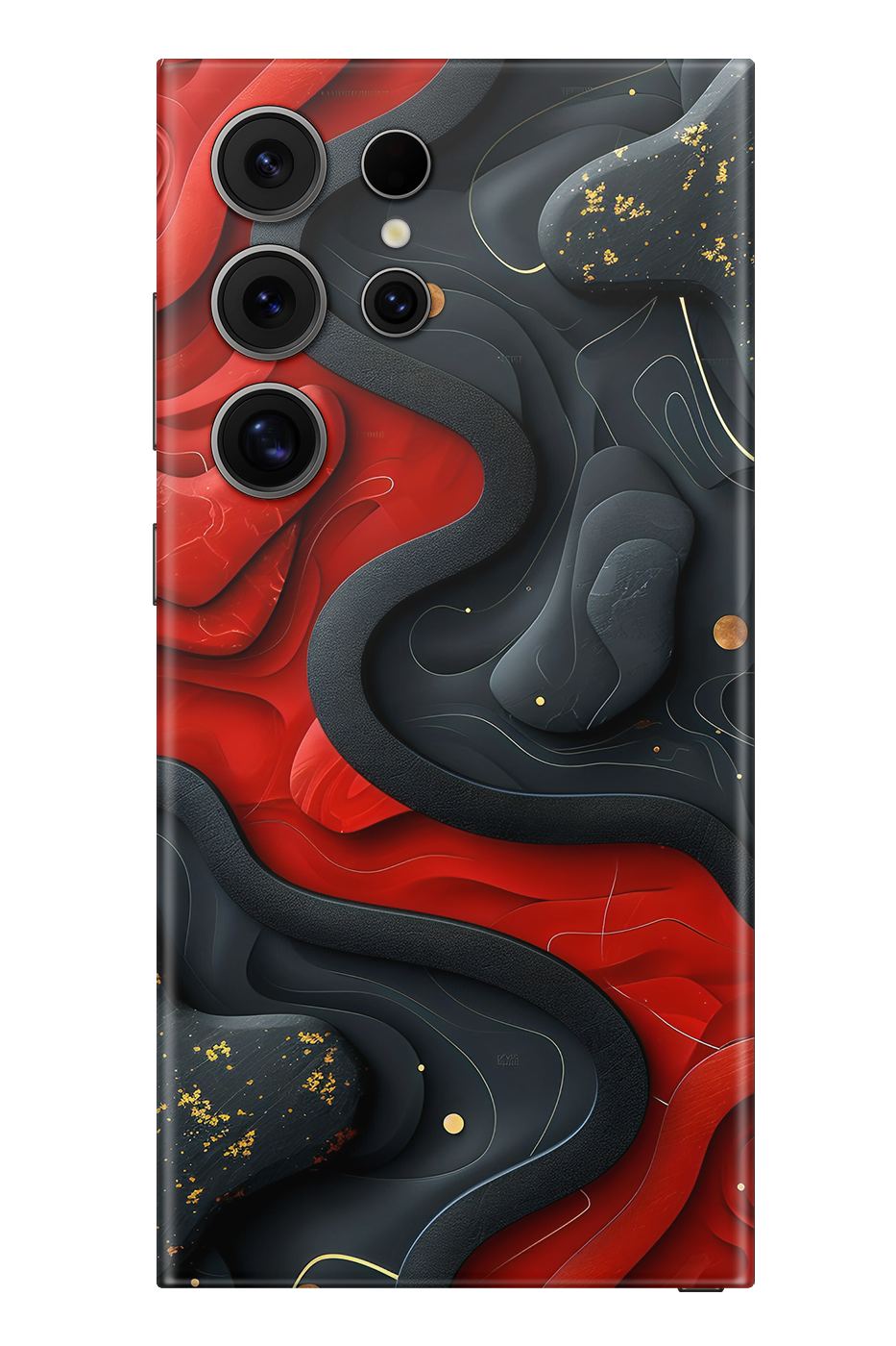 Skin Samsung - Червен Черен