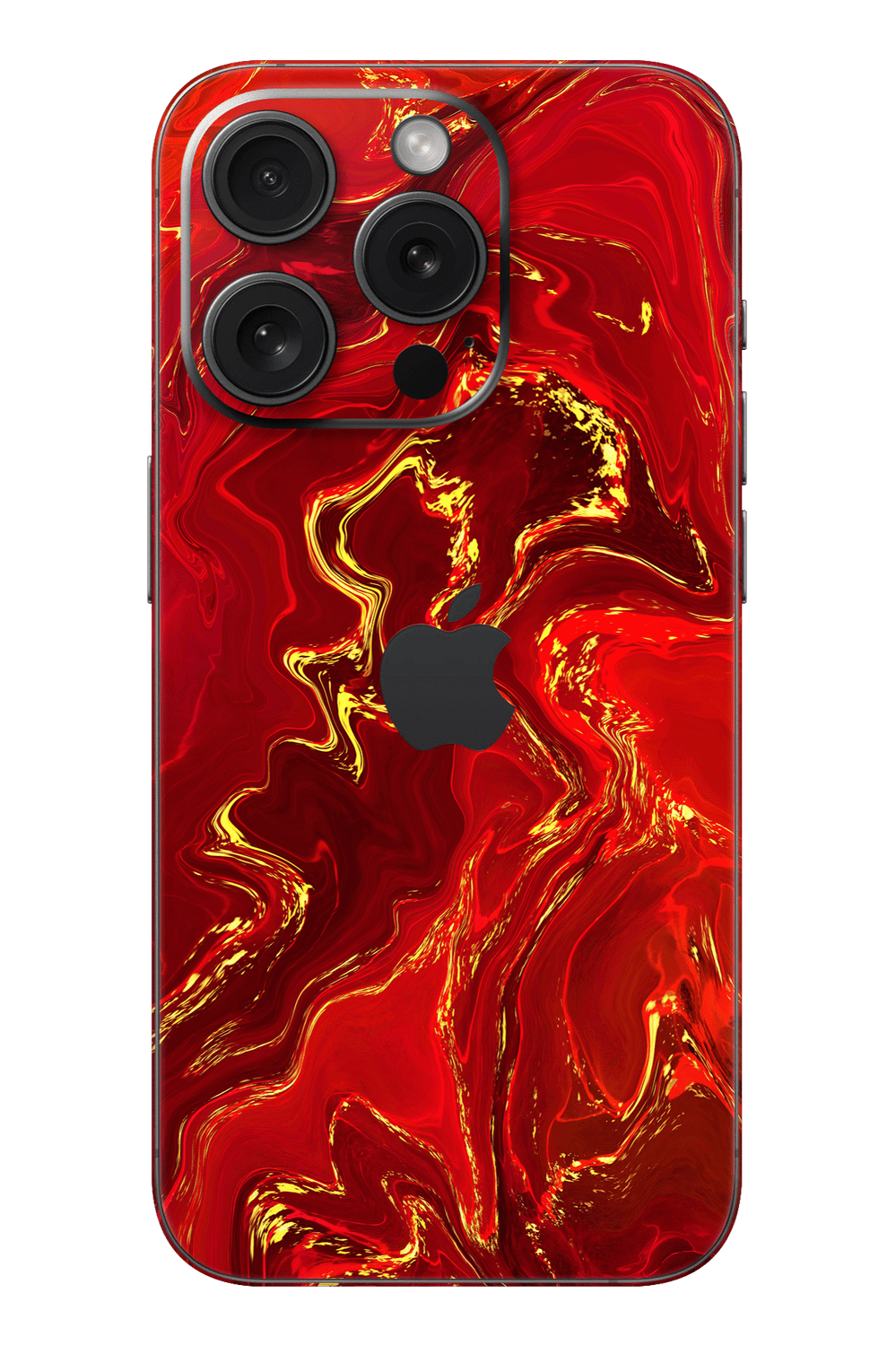 Skin iPhone - Червено златно мрамор