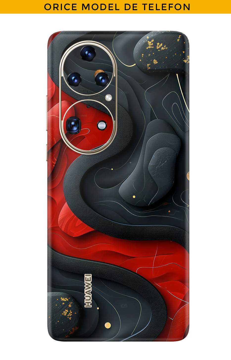 Skin ORICE TELEFON - Червен Черен