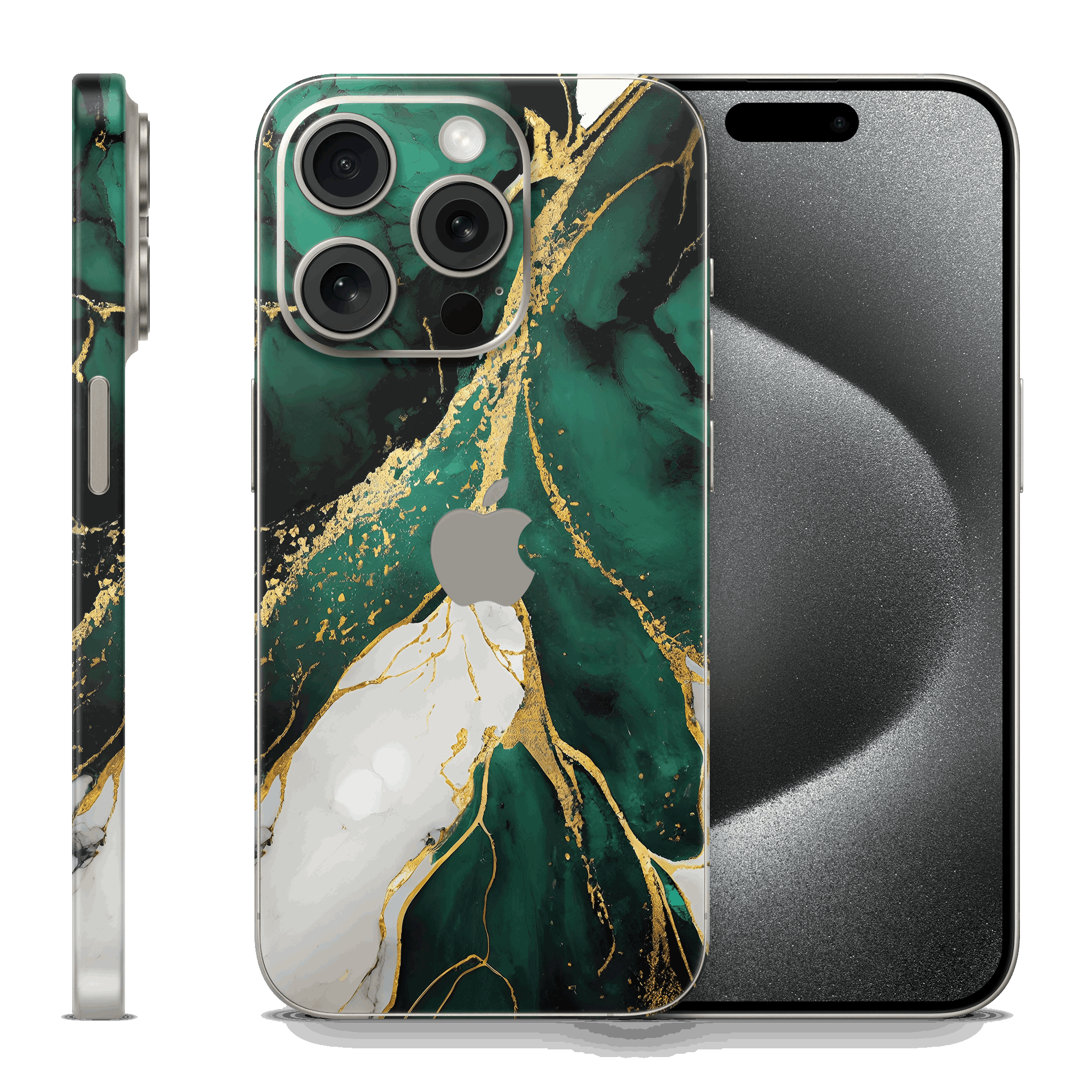 Skin iPhone - Emerald Gold (mat)