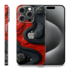 Skin iPhone - Red Black (mat)