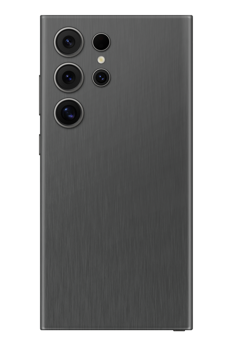 Skin Black Titanium pe Samsung Galaxy: textură de titan negru, aspect metalic