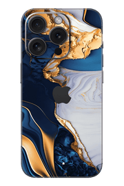 Skin iPhone - Синьо Злато