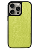 Husa iPhone - PIELE TEXTURA CROCODIL neon