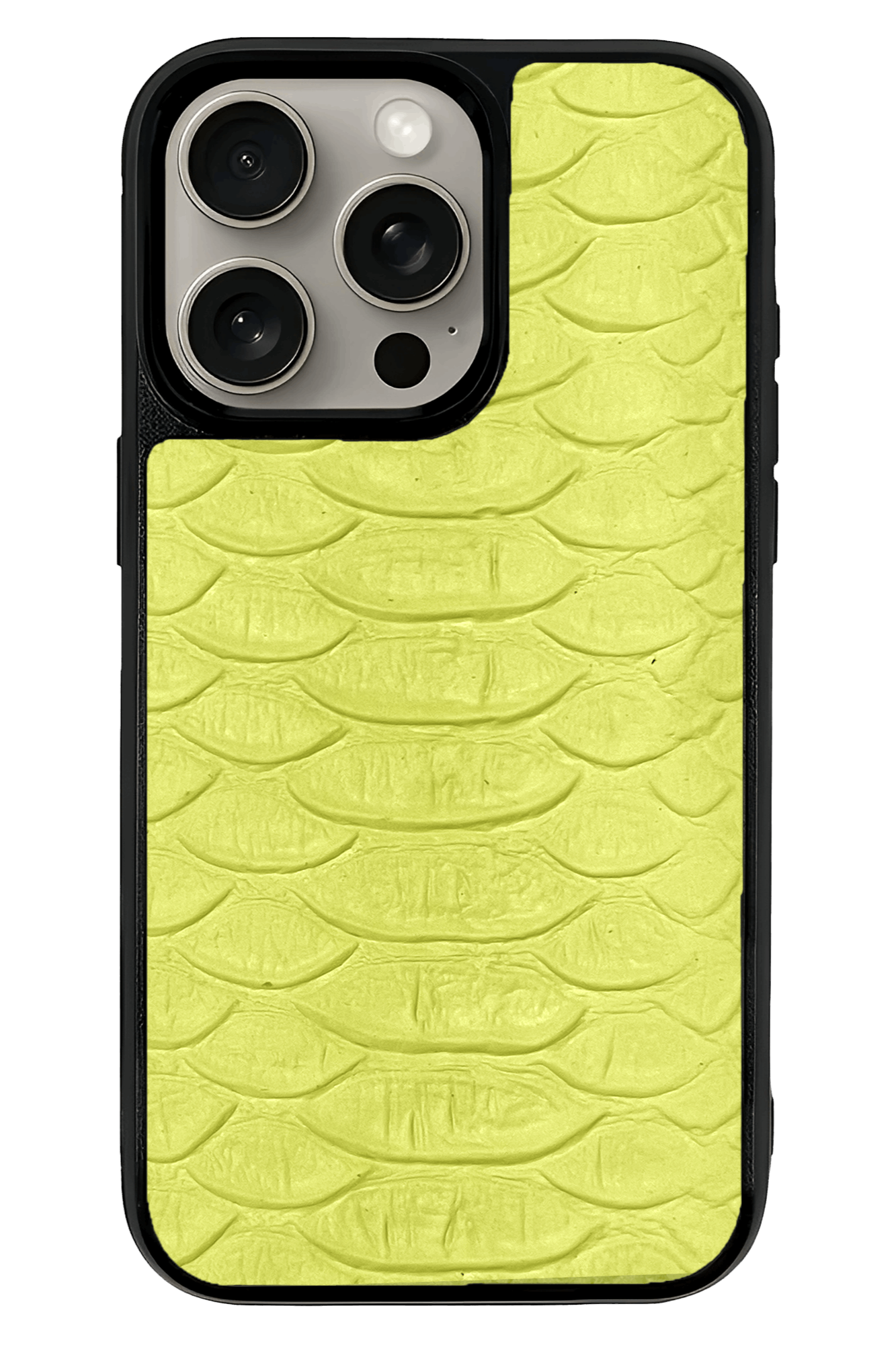 Husa iPhone - PIELE TEXTURA PITON neon