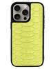 Husa iPhone - PIELE TEXTURA PITON neon